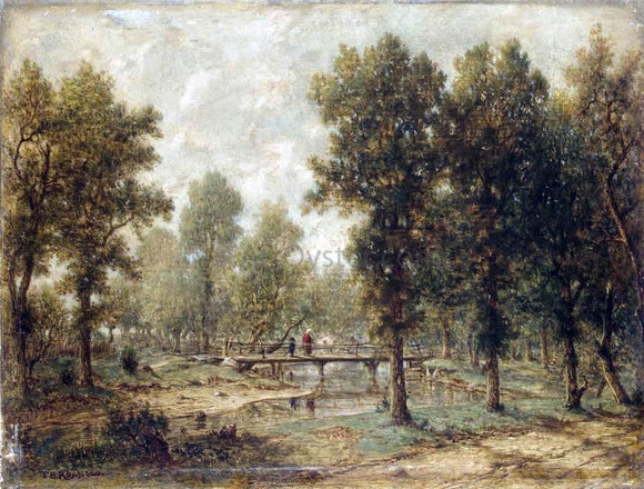  Theodore Rousseau Landscape with a Bridge - Canvas Art Print