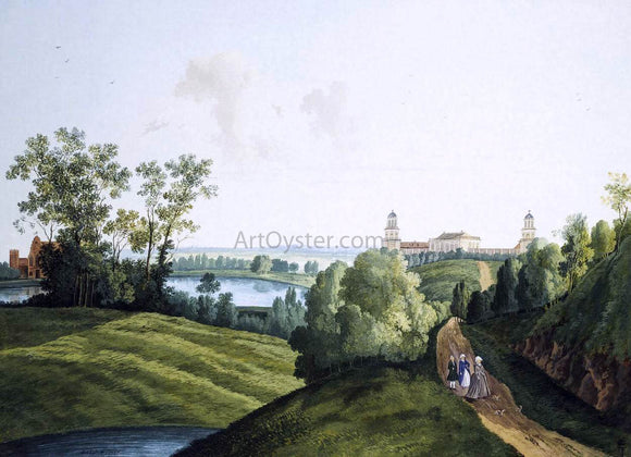  Semyon Fyodorovich Shchedrin Landscape with a Farm in the Park in Tsarskoye Selo - Canvas Art Print