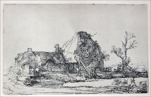  Rembrandt Van Rijn The Landscape with a Man Sketching a Scene - Canvas Art Print