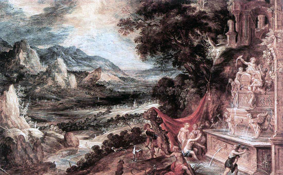  Kerstiaen Keuninck Landscape with Actaeon and Diana - Canvas Art Print