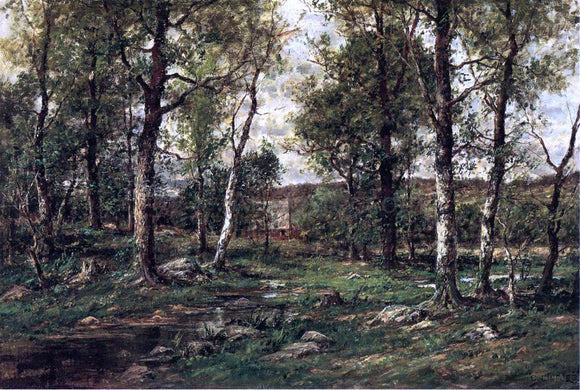  Charles Linford Landscape with Birch Trees, Scalp Level - Canvas Art Print