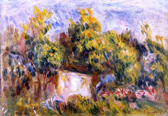  Pierre Auguste Renoir Landscape with Cabin - Canvas Art Print