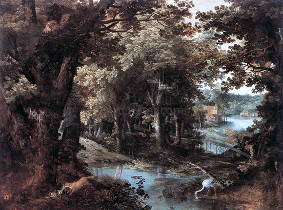  Adriaan Van Stalbemt Landscape with Fables - Canvas Art Print