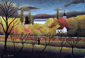  Henri Rousseau A Landscape with Farmer - Canvas Art Print