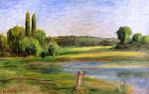  Pierre Auguste Renoir Landscape with Fence - Canvas Art Print