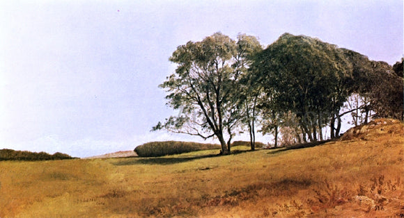  John Frederick Kensett Landscape with Figure - Canvas Art Print