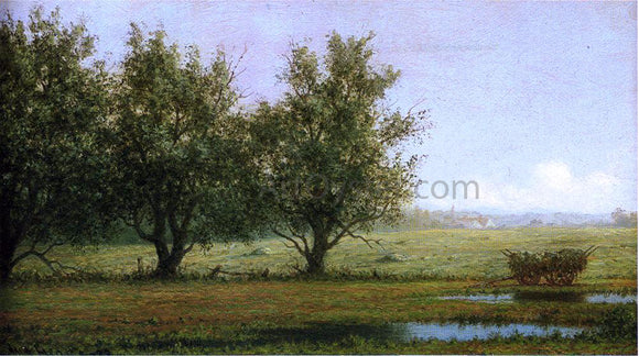  Martin Johnson Heade Landscape with Hay Wagon - Canvas Art Print