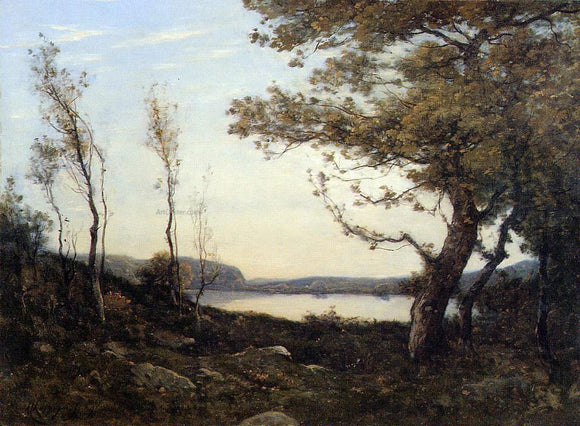  Henri Harpignies Landscape with Lake - Canvas Art Print