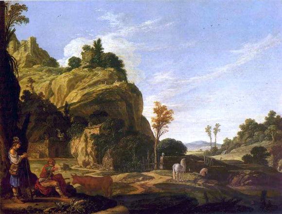  Jacob Pynas Landscape with Mercury and Battus - Canvas Art Print