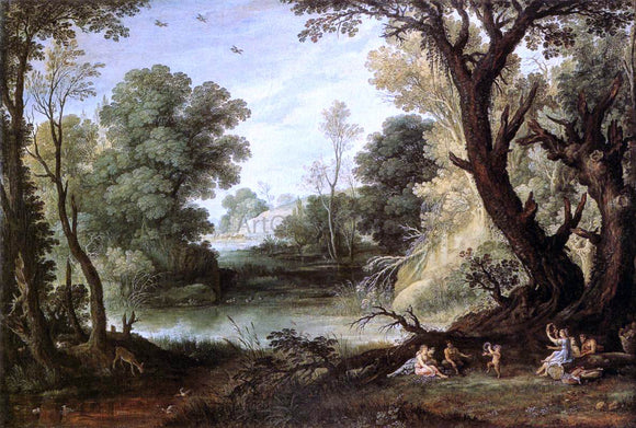  Paul Bril Landscape with Nymphs and Satyrs - Canvas Art Print