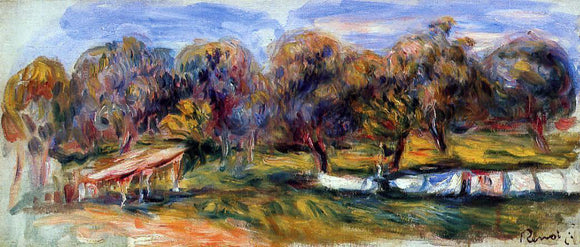  Pierre Auguste Renoir Landscape with Orchard - Canvas Art Print