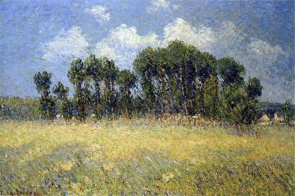  Gustave Loiseau Landscape with Poplars - Canvas Art Print