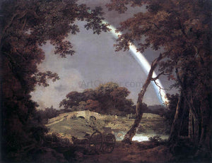  Joseph Wright Landscape with Rainbow - Canvas Art Print