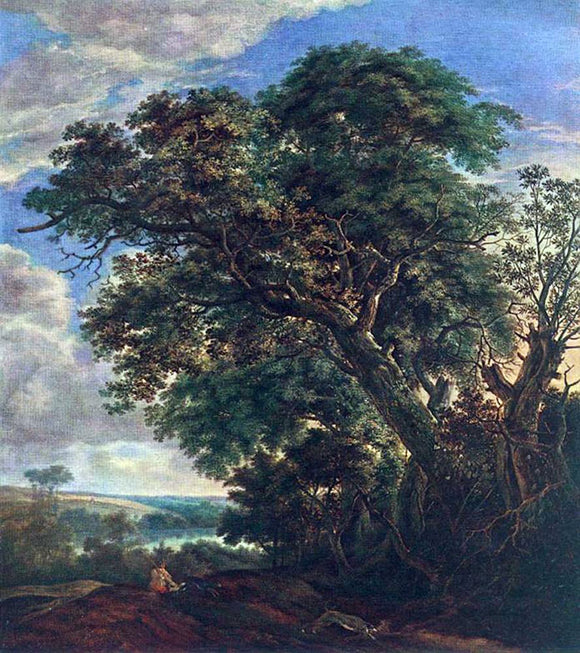  Simon De Vlieger Landscape with River and Trees - Canvas Art Print
