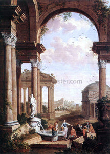  Paul De Cock Landscape with Roman Ruins - Canvas Art Print