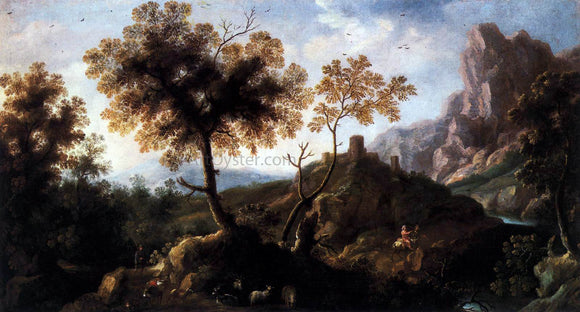  Ignacio De Iriarte Landscape with Shepherds - Canvas Art Print