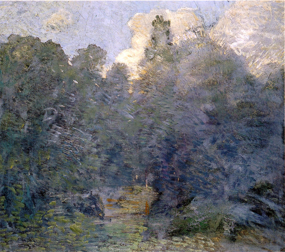  Julian Alden Weir Landscape with Stone Wall, Windham - Canvas Art Print