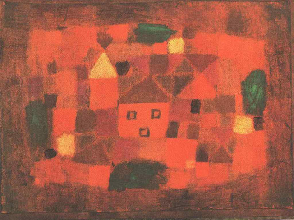  Paul Klee Landscape with Sunset - Canvas Art Print