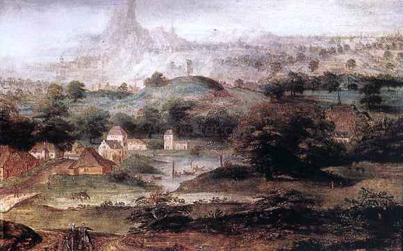  Herri Met de Bles Landscape with the Banishment of Hagar - Canvas Art Print