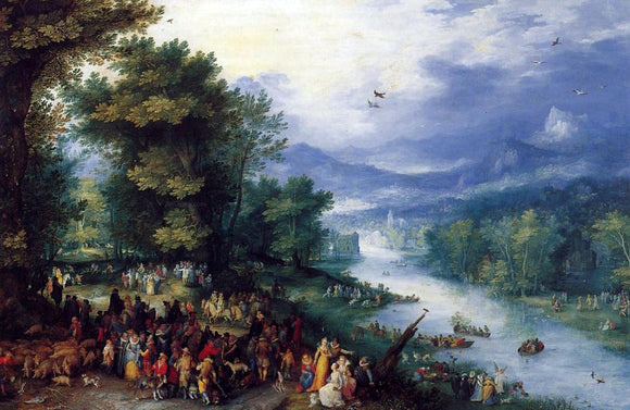  The Elder Jan Bruegel Landscape with the Young Tobie - Canvas Art Print