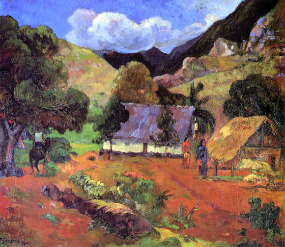  Paul Gauguin Landscape with Three Figures - Canvas Art Print