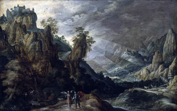  Kerstiaen Keuninck Landscape with Tobias and the Angel - Canvas Art Print