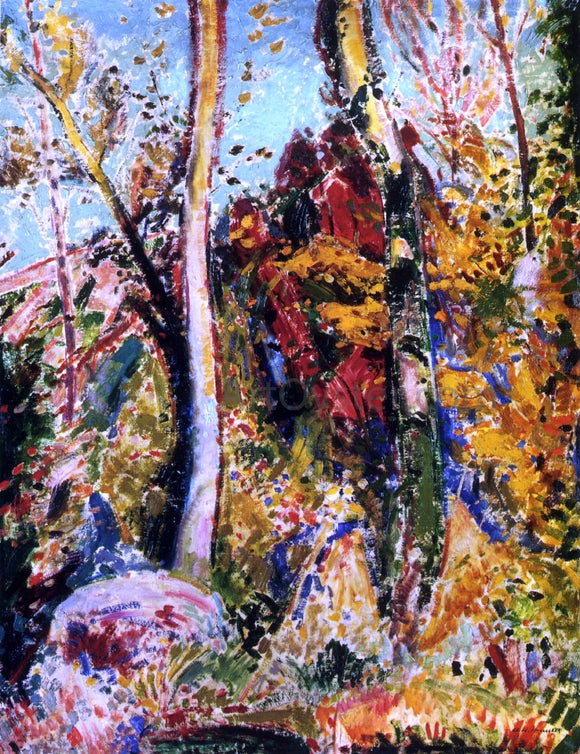  Alfred Henry Maurer Landscape with Trees - Canvas Art Print