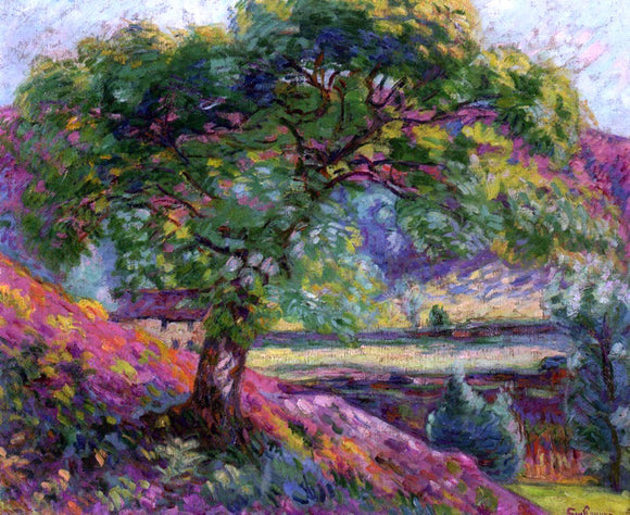  Armand Guillaumin Landscape with Trees and Figures - Canvas Art Print