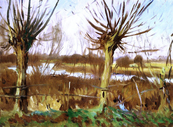 John Singer Sargent Landscape with Trees, Calcot - Canvas Art Print