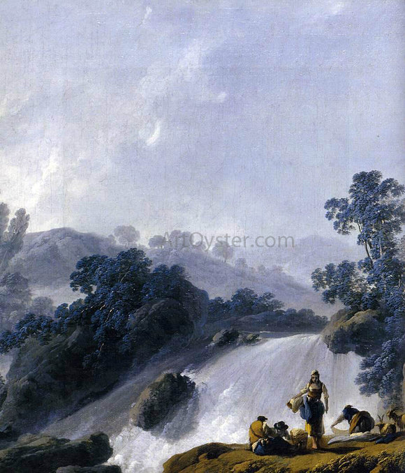  Jean-Baptiste Pillement A Landscape with Washerwomen (detail) - Canvas Art Print