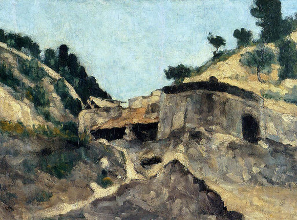  Paul Cezanne Landscape with Watermill - Canvas Art Print