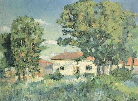  Kazimir Malevich Landscape with White Houses - Canvas Art Print