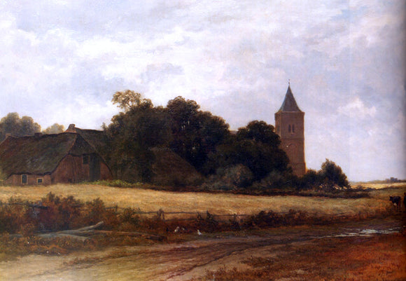  Adriaen Van Everdingen Landschap in't Gooi bij het dorp Blaricum - Canvas Art Print