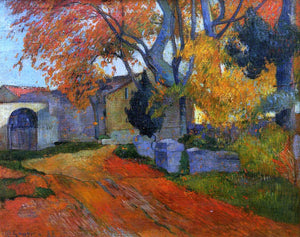  Paul Gauguin A Lane at Alchamps, Arles - Canvas Art Print