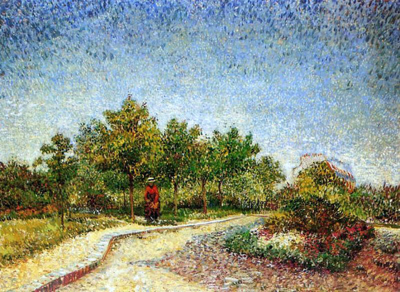  Vincent Van Gogh Lane in Voyer d'Argenson Park at Asnieres - Canvas Art Print
