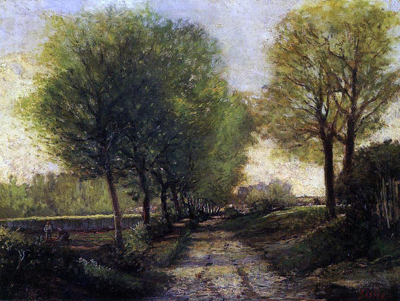  Alfred Sisley Lane near a Small Town - Canvas Art Print