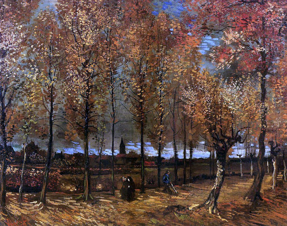  Vincent Van Gogh Lane with Poplars - Canvas Art Print