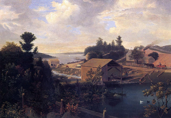  Fitz Hugh Lane Lanesville, the Mill - Canvas Art Print