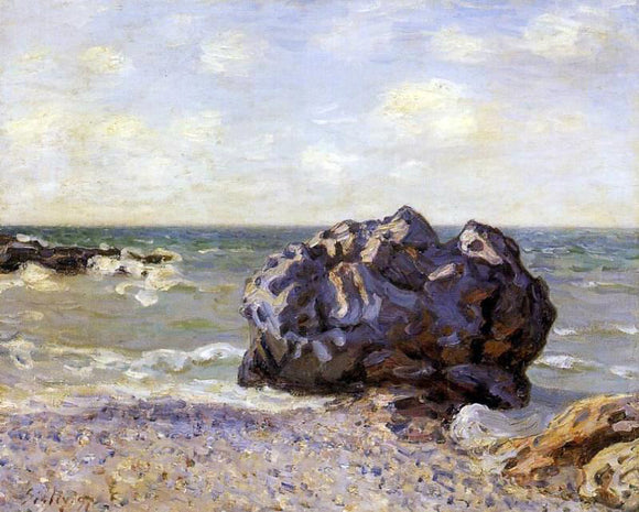  Alfred Sisley Langland Bay, Storr's Rock, Morning - Canvas Art Print
