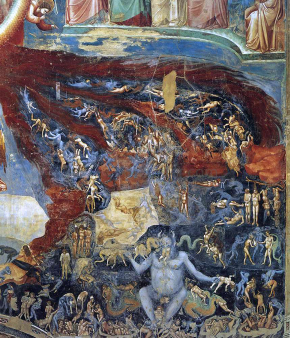  Giotto Di Bondone Last Judgment (detail 11) (Cappella Scrovegni (Arena Chapel), Padua) - Canvas Art Print
