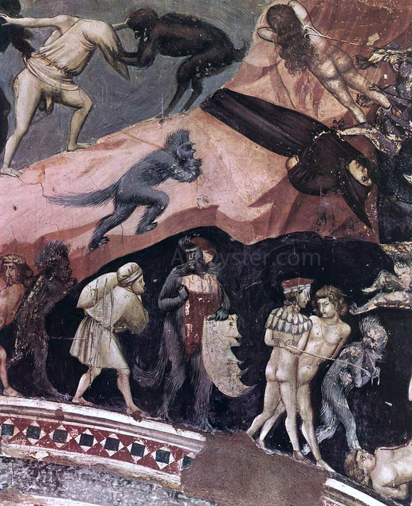  Giotto Di Bondone Last Judgment (detail 17) (Cappella Scrovegni (Arena Chapel), Padua) - Canvas Art Print