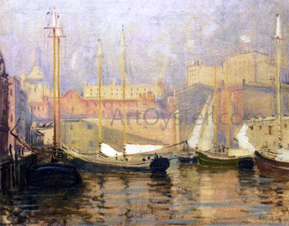  Arthur Clifton Goodwin A Last Look - T Wharf - Canvas Art Print