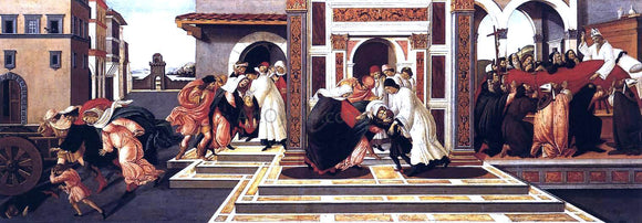  Sandro Botticelli Last Miracle and the Death of St Zenobius - Canvas Art Print