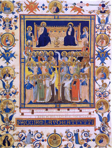  Master Dominican Effigies Laudario of the Compagnia di Sant'Agnese - Canvas Art Print