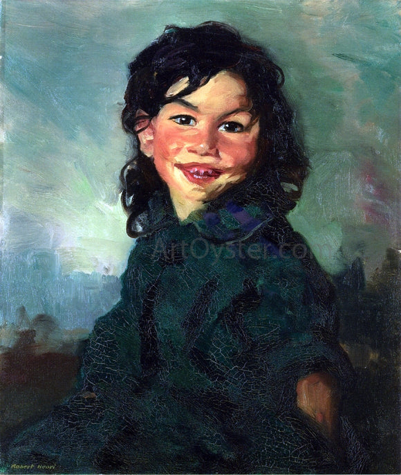  Robert Henri Laughing Gypsy Girl - Canvas Art Print