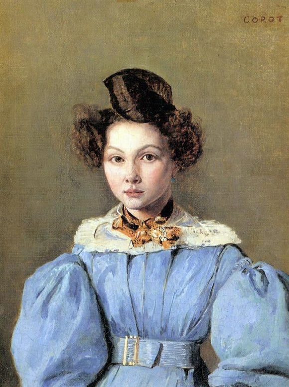  Jean-Baptiste-Camille Corot Laura Sennegon, Carot's Neice, Later Madame Baudot - Canvas Art Print