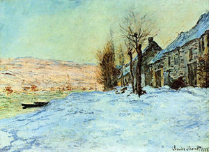  Claude Oscar Monet Lavacourt, Sun and Snow - Canvas Art Print