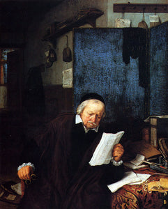  Adriaen Van Ostade Lawyer In His Study - Canvas Art Print