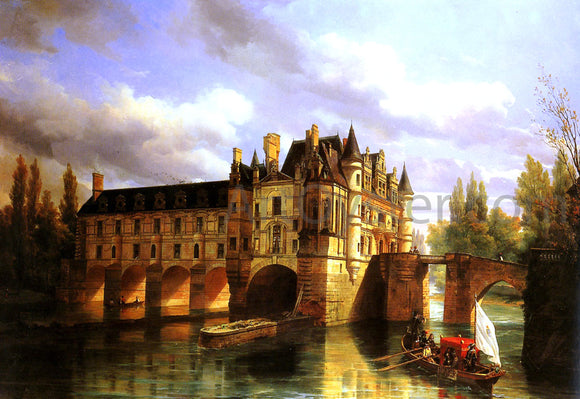  Pierre Justin Ouvrie Le Chateau de Chenonceau - Canvas Art Print