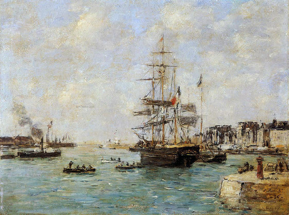  Eugene-Louis Boudin Le Havre, the Outer Port - Canvas Art Print